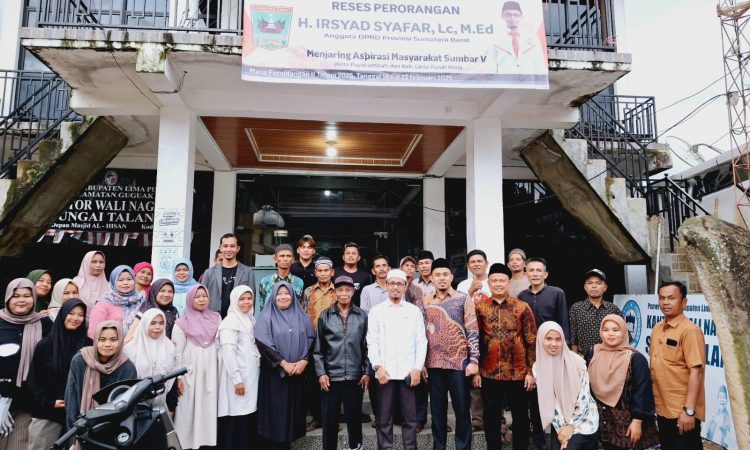 Anggota DPRD Sumbar Irsyad Safar Laksanakan Reses di Sungai Talang, Maksimalkan Serap Aspirasi Masyarakat