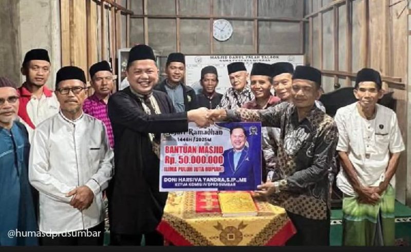Anggota DPRD Sumbar Doni Harsiva Laksanakan Safari Ramadhan, Sampaikan Momen Pererat Silaturahmi