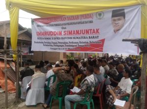 Ketua Komisi II DPRD Sumbar Khoiruddin Simanjuttak, Sosialisasikan Perda No. 16 Tahun 2019 di Kabupaten Pasaman