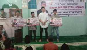 Mario Syah Johan Safari Ramadan di Masjid Jami’atul Wusta, Tekankan Fungsi Lain dari Masjid