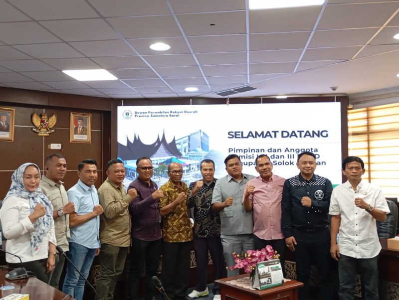 DPRD Sumbar Terima Kunjungan DPRD Solok Selatan Guna Sharing Informasi Pelaksanaan Tugas Kedewanan
