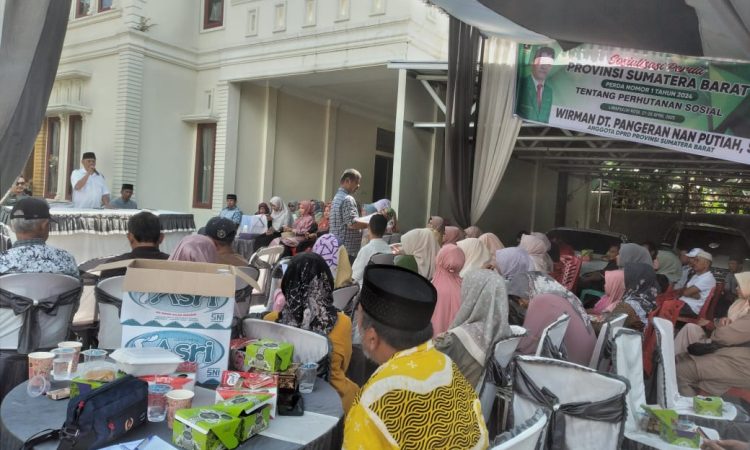 Dinas Kehutanan Sumbar Gelar Sosper Nomor 1 Tahun 2024 tentang Kehutanan Sosial, Dihadiri oleh 200 Orang