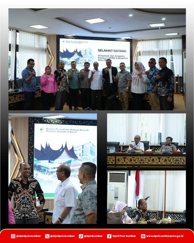DPRD Sumbar Bersama Dengan Pansus I DPRD Musi Rawas Bahas Penanganan Permukiman Kumuh
