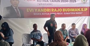 Wakil Ketua DPRD Sumbar Evi Yandri Serap Aspirasi Warga Padang Besi Lewat Reses
